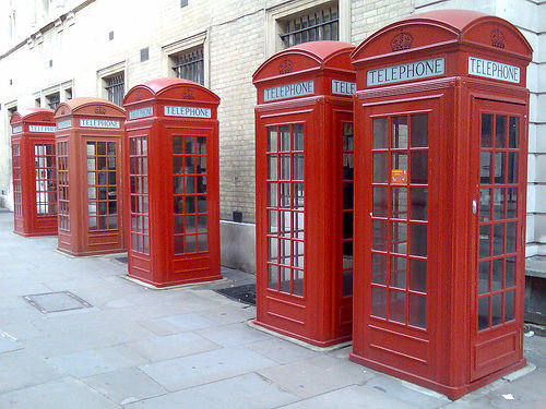 Red London Phone Boxes By Mark Hillary